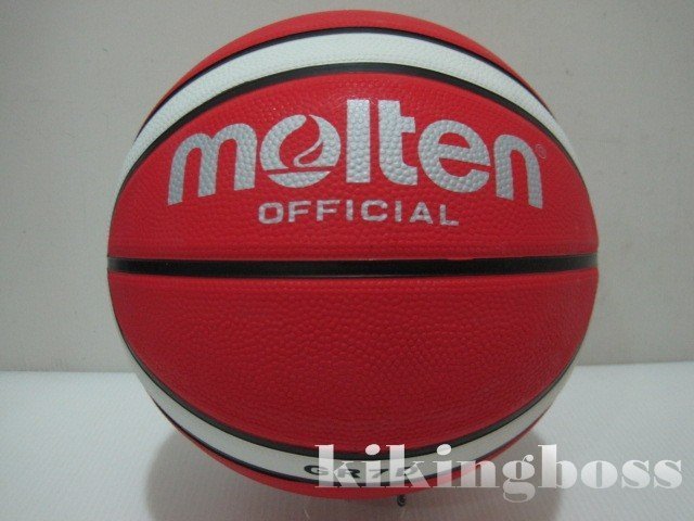 【喬治城】奧運指定品牌 MOLTEN 籃球 耐磨 紅白色 7號球 BGR7D-RW