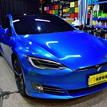 【熊獅貼膜】特斯拉 Model S P100D 3M™ Scotchprint 2080 G-227 金屬藍 全車改色