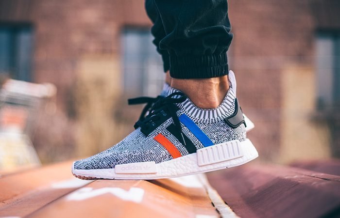 【QUEST】現貨 ADIDAS NMD_R1 PK 'Tri Color' 淺灰 雪花 編織 BMW BB2888