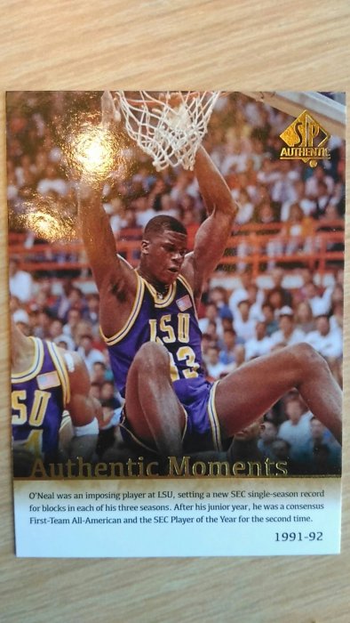 '14-'15 SPA No. 60 Shaquille O'Neal Authentic Moments