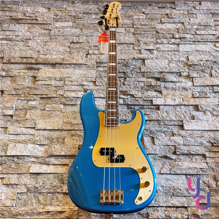 【Squier 40週年絕美限量】分期贈千元配件 40th Anniversary P Bass 藍金色 電 貝斯