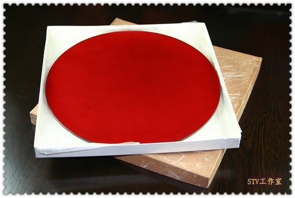 【紫徽軒】A95　日本進口紅黑雙色大漆盤