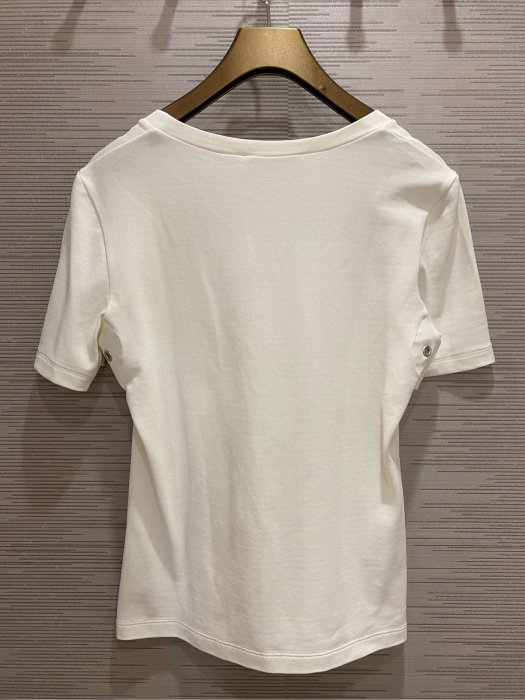 【EZ兔購】正品 Prada  Logo 短 T 白 現貨 XS ~ S