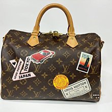 遠麗精品(桃園店) C1154 LV老花塗鴉speedy 30背帶款 M41112