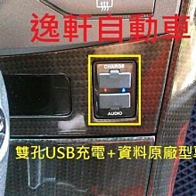 (逸軒自動車)日本進口ALTIS 增設 USB 電源供應器 WISH YARIS CAMRY RAV4 PREVIA PRIUS