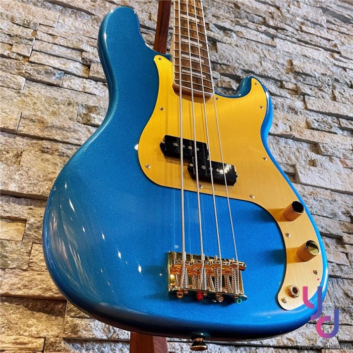 【Squier 40週年絕美限量】分期贈千元配件 40th Anniversary P Bass 藍金色 電 貝斯