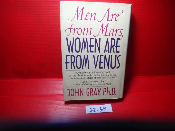 【愛悅二手書坊 22-59】Men Are from Mars, Women Are from Venus