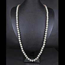 珍珠林~出清品特價中~8m/m日本最高級雙彩水晶珍珠長項鍊~84公分#855+8