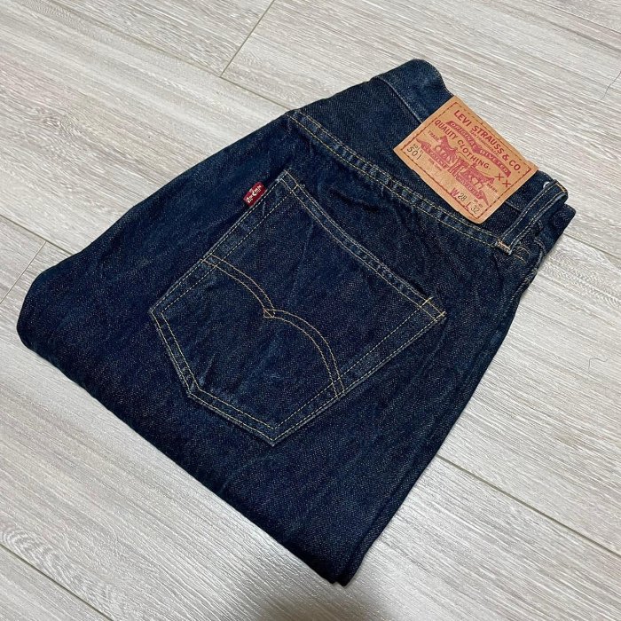 土耳其製 LVC 大E Levi's levis 66501-0101 W28 L32 深藍原色直筒赤耳牛仔褲