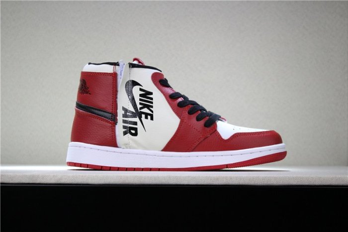 Air Jordan 1 Rebel “Chicago”紅白 經典 拉鏈 時尚 休閒運動籃球鞋 男鞋 AT4151-100
