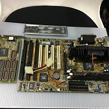 華碩 ASUS P2V主機板 3個ISA +隨機CPU + 記憶體+顯示卡 二手 $1500