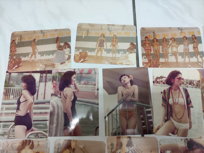 (老執模玩)台灣早期攝影師寫真泳裝表演選秀照片一批
