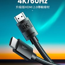 ~協明~ 綠聯 4K HDMI傳輸線 高強度加粗網版 2公尺 40101