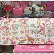小花花日本精品♥ Hello Kitty   美樂蒂   長夾  皮夾 錢包   (扣扣式) 58861806