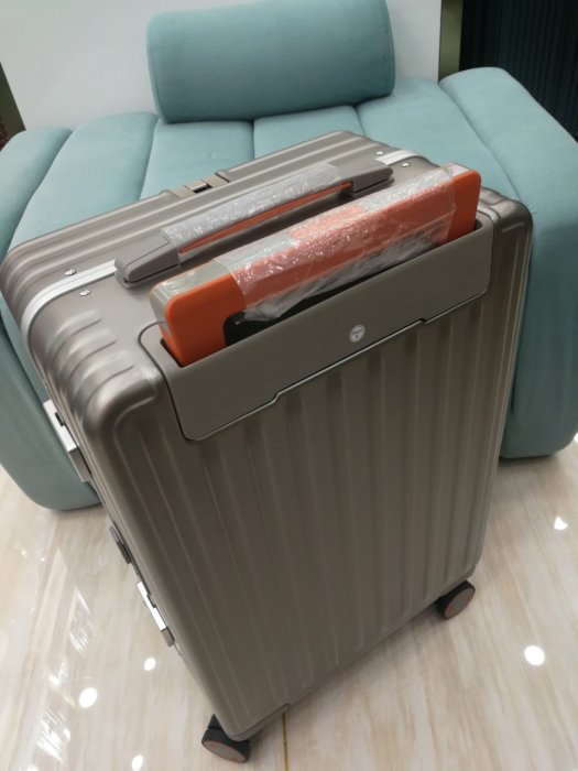 waiyiu2022純色拉桿箱旅行vip登機箱22寸PC輕便鋁框行李箱萬向輪