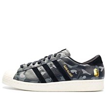 現貨 限時特價 南?ADIDAS BAPE x Undeafeated SUPERSTAR 男款 黑灰 S74774