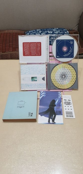 歐陽菲菲 出境入境 精選輯CD+VCD 上華唱片1999 感恩的心 熱情的沙漠 嚮往 逝去的愛