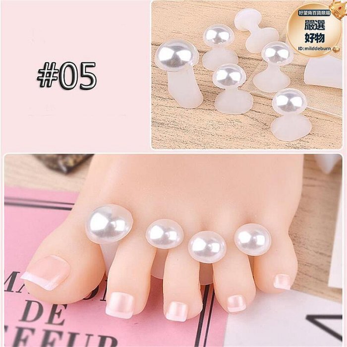 silicone toe separator pedicure flower waterdrop crystal