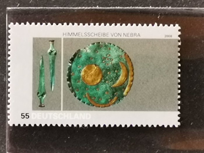 (C8268)德國2008年考古系列 天文臺 內布拉星盤郵票