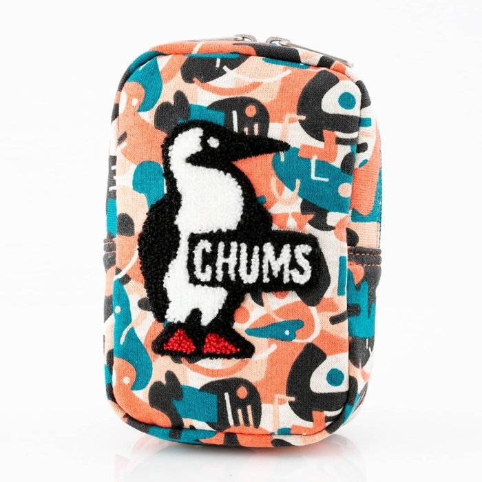 =CodE= CHUMS VERTICAL POUCH SWEAT 毛巾布收納包(藍紅綠灰迷彩)CH60-2809 化妝