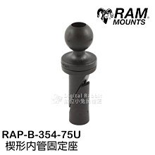 數位黑膠兔【RAM Mounts RAP-B-354-75U 楔形 內管固定座】 重機 機車 底座 內管 固定 支架