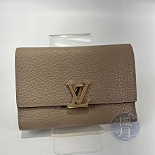 LOUIS VUITTON 路易威登 M62159 卵石色 Capucines 三折 短夾 晶片款 皮夾 錢包