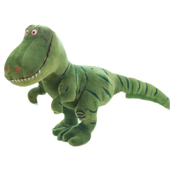 侏羅紀【跨境】雙色印花 仿真恐龍霸王龍毛絨玩具公仔 一件代發