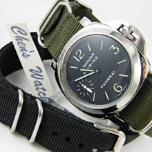 【錶帶家】代用PANERAI 錶帶 沛納海錶帶 尼龍錶帶加長版帆布錶帶有軍事風格 24mm