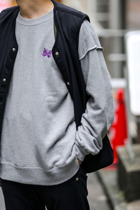 現貨#NEEDLES PAPILLON SWEAT PO 別注日產圓領套頭衛衣22aw | Yahoo