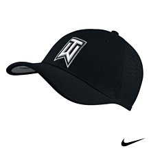 南◇現  Nike Tigerwoods 高爾夫 運動帽 可調式 魔鬼氈 黑色棒球網帽 726291-010