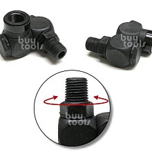 BuyTools-《專業級》氣動工具萬向進氣接頭,二分塑鋼萬向接頭,雙360度轉向=720度,風管不打結,台灣製造「含稅」