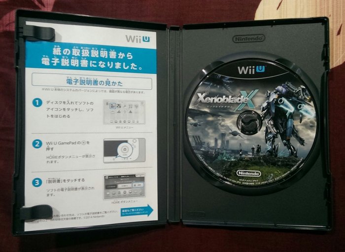 Wii U WiiU 異域神劍 X Xenoblade Chronicles X 日文版 編號E