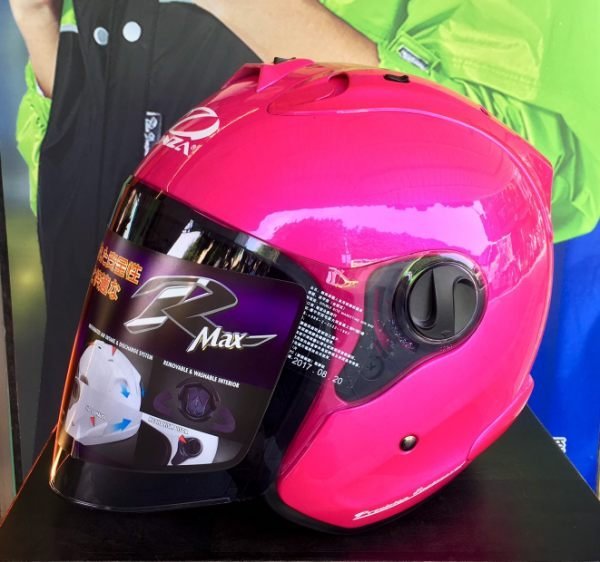 ONZA安全帽，MAX-R1，R7,素/螢光粉(桃紅)