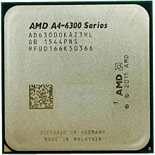 售 FM2 AMD A4-6300 (AD6300OKA23HL) 不含風扇