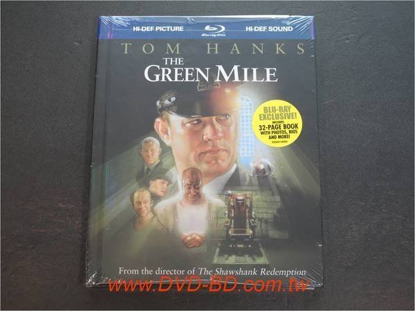 [藍光BD] - 綠色奇蹟 The Green Mile 限量書本紀念版 - 湯姆漢克