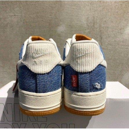 【正品】Nike Air Force 1 Low By Levi’ s李維斯聯名 牛仔藍 cv0670 447潮鞋