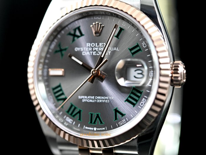 [好時計]ROLEX 勞力士 126231 Datejust 新卡23/11現貨 灰面綠羅馬 五銖鍊帶Jubilee 36mm LRK162