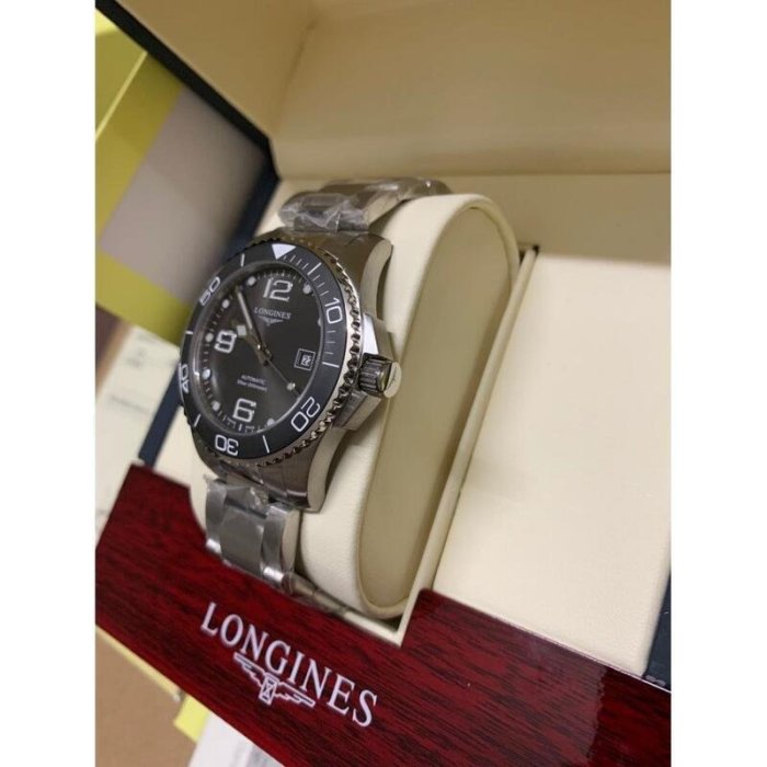 熱銷特惠 全新實拍 LONGINES 浪琴手錶 深海征服者系列陶瓷圈潛水腕錶 鋼錶帶款灰面 配件齊全 附送調表器明星同款 大牌手錶 經典爆款