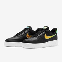 南 2021 2月 Nike Air Force 1 07 LV8 CV1699-002 男鞋 黑色 金勾 AF1