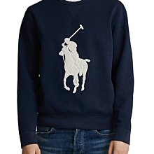 POLO Ralph Lauren 大馬 成人款 長袖 大學T 藍色