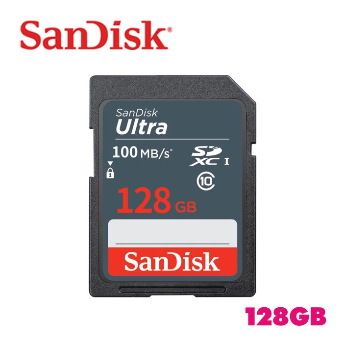 「Sorry」SanDisk Ultra 128G 100M SDHC C10 U1 相機 記憶卡 SDSDUNR