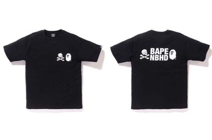 全新現貨】A BATHING APE x NEIGHBORHOOD 聯名T恤貼布BAPE NBHD MMJ