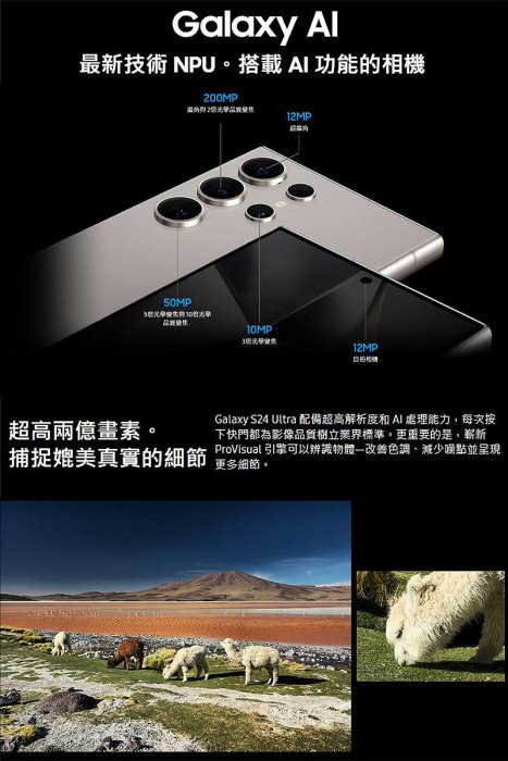 《公司貨含稅》SAMSUNG Galaxy S24 Ultra 5G 12G+256G 6.8吋AI功能智慧型手機