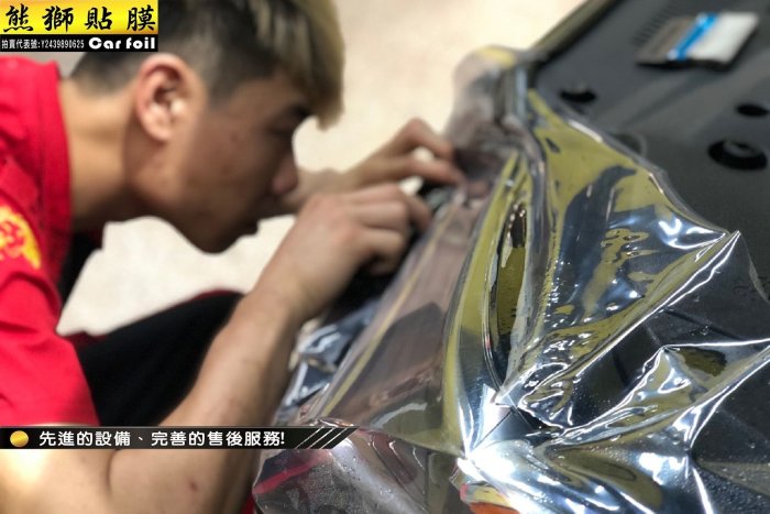 【熊獅貼膜】汽車貼膜 車燈改色 車體改色 包膜 貼膜 卡夢 碳纖維卡夢 引擎蓋 S350 400 500 CLS CLA