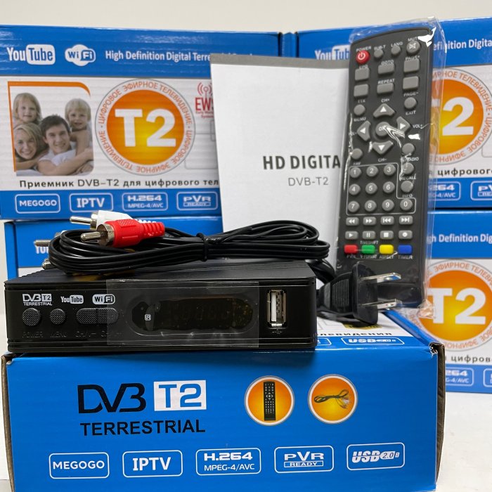 台灣保固 地面無線數位機/上盒DVB-T T2 MPEG4高清節目 DTVC數位電視機/上盒 進口機頂盒
