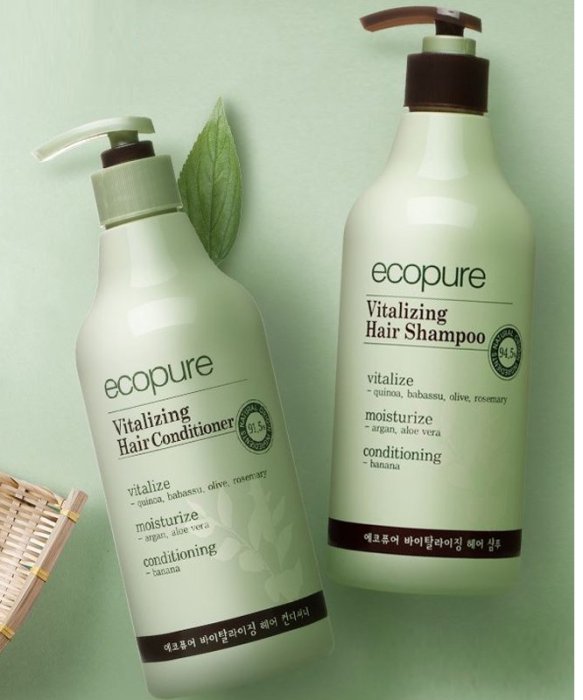 DANAHAN韓國 Ecopure艾可爾草本舒活洗髮乳/護髮素(潤髮)700ml Shampoo／Conditioner