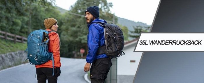 登山徒步35L運動雙肩背包旅行露營男女雙肩休閑水袋包MOUNTAINTOP