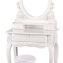【DH】商品貨號N612-1商品名稱《蕾娜》2.7尺化妝台/含椅(圖一)備有3.3尺可選.主要地區免運費