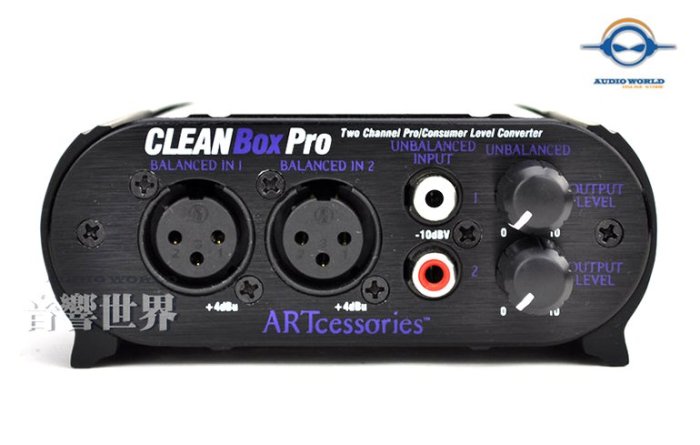 【音響世界】ART CleanBox Dual Pro DI BOX兩軌。非平衡與平衡訊號阻抗轉換器-現貨立即出