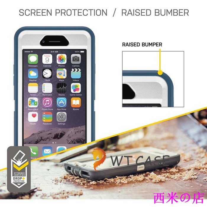 西米の店Otterbox Defender Iphone 6 / 6s 6plus 6s Plus 保護殼 - 零售包裝